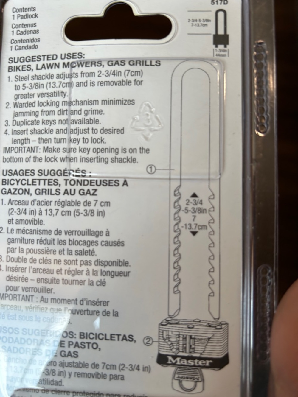 Master Lock Padlock - Picture 6 of 6